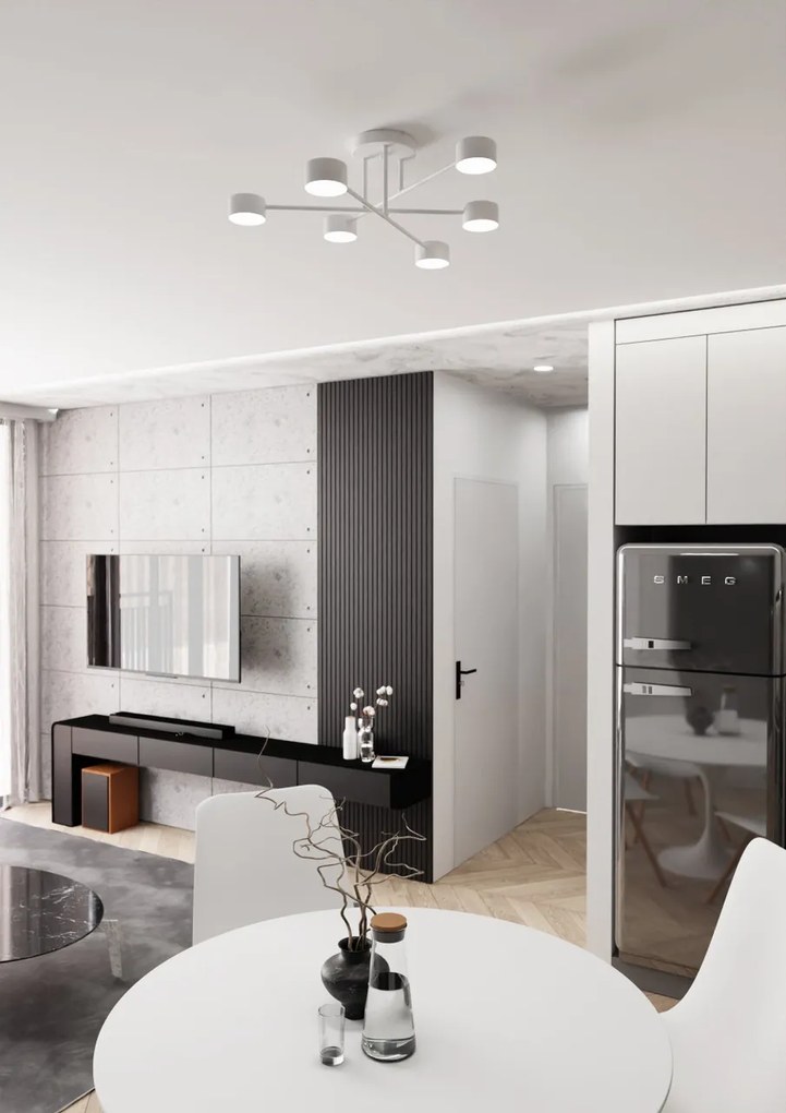 Lampadario a sospensione HALO 6 White