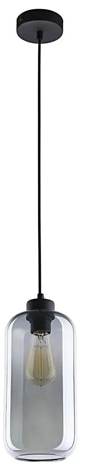 Lampadario su corda MARCO 1xE27/60W/230V nero