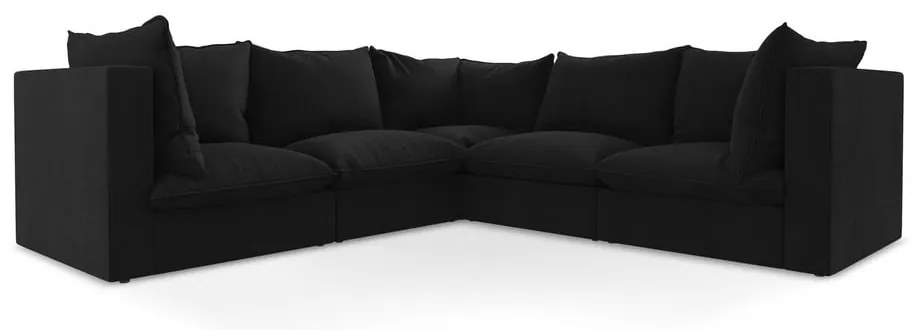 Divano angolare nero Manao – Makamii
