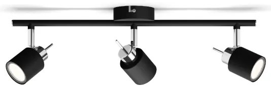 Philips - Faretto MERANTI 3xGU10/35W/230V nero