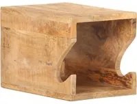 Supporto Bicicletta da Parete 35x25x25 cm in Legno Mango Grezzo 320477