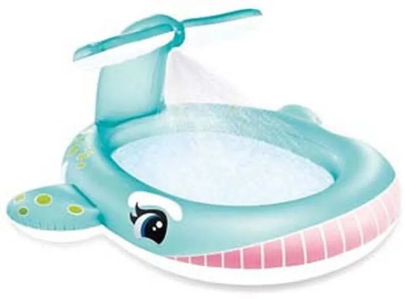 Intex - piscina gonfiabile ovale 'balena' +2 anni - CM.201X196X91H. - peso KG.3 (57440)