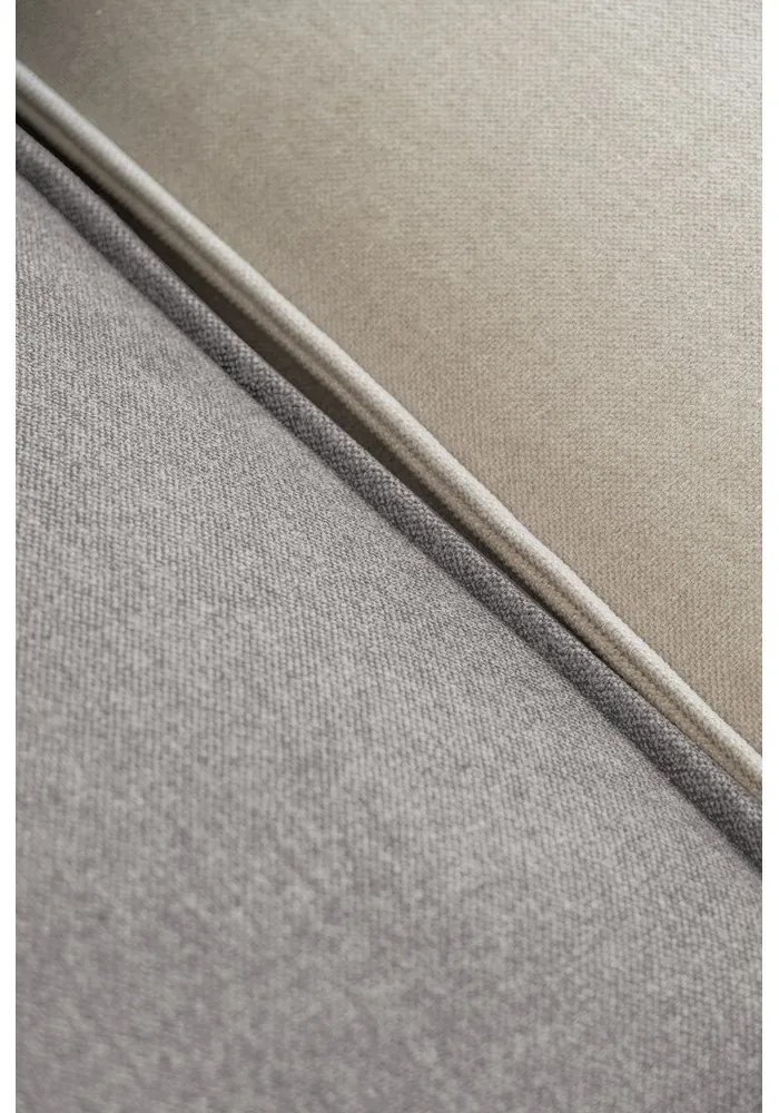 Divano angolare componibile in grigio chiaro (con penisola a destra) Flex Felix – Miuform