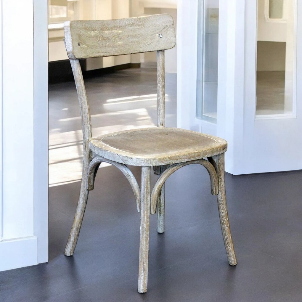 CHELSEA - set 2 sedie in legno di olmo