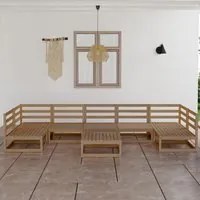 Set Divani da Giardino 8 pz in Legno Massello di Pino 3076137