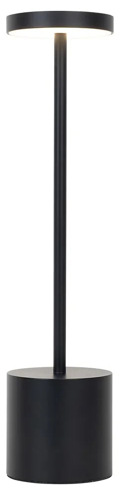 Lampada da tavolo da esterno nera incl. LED con dimmer touch ricaricabile - Dupont