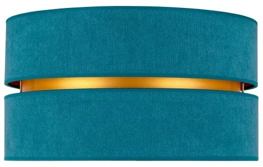 Duolla - Plafoniera DUO 1xE27/40W/230V diametro 40 cm turchese/oro