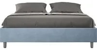 Letto Matrimoniale Sommier 160x210 cm Senza Rete Azelia Azzurro