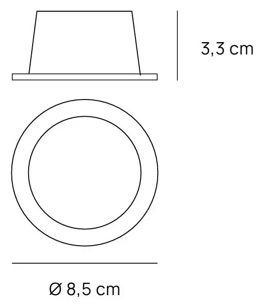 DORY Faretto LED tondo bianco 6W RGB dimmerabile ghiera nikel lucido inclusa
