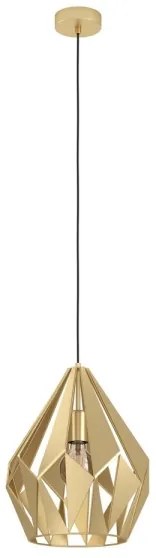 Eglo 43814 - Lampadario a sospensione con filo CARLTON 1xE27/60W/230V diametro 31 cm