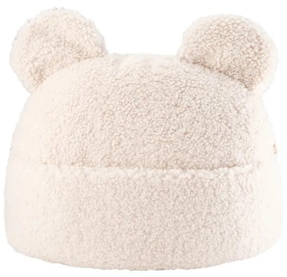 Cuscino per divano da bambini color crema con rivestimento in bouclé Teddy Pouch – Wigiwama