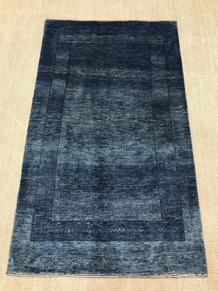Loribaft Tappeto 100 x 170 Blu (Iran) Annodato A Mano