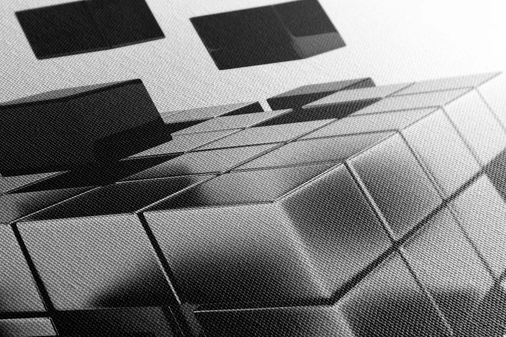 Stampa su tela – Dado strategico in bianco e nero