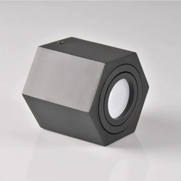 Luce Spot HEXAGON 1xGU10/10W/230V nero