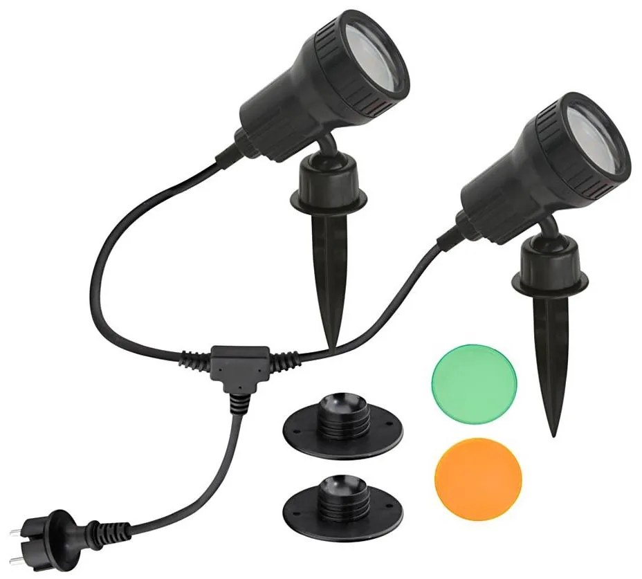 Briloner 3077-025 - Lampada LED da terra TERRA 2xGU10/3W/230V IP44