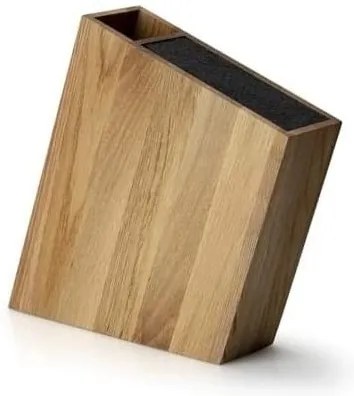 Continente C4151 - Portacoltelli con inserto flexi e vano 31x8x24,5 cm rovere