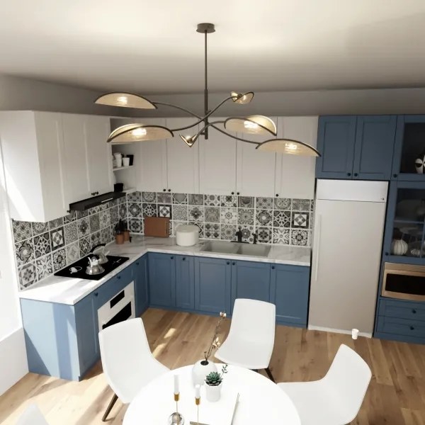 Lampadario a sospensione con supporto rigido LOTUS 6xE14/10W/230V nero/beige