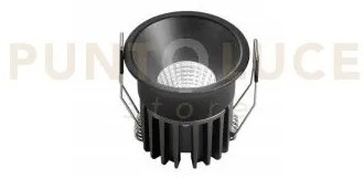 Incasso led quark nero cob 8w 830lm cct 3000k / 4000k / 6500k 6,5x5...