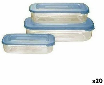 Porta pranzo Tontarelli Family Azzurro Rettangolare 29,6 x 19,8 x 7,7 cm (20 Unità)