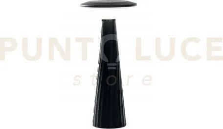 Lampada da tavolo led brio nera led 2,5w 200lm 3000k ip44 13x28,5cm...