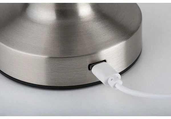 Rabalux 74208-LED Lampada da tavolo ricaricabile SENAN LED/2,7W/5V 1200mAh cromo