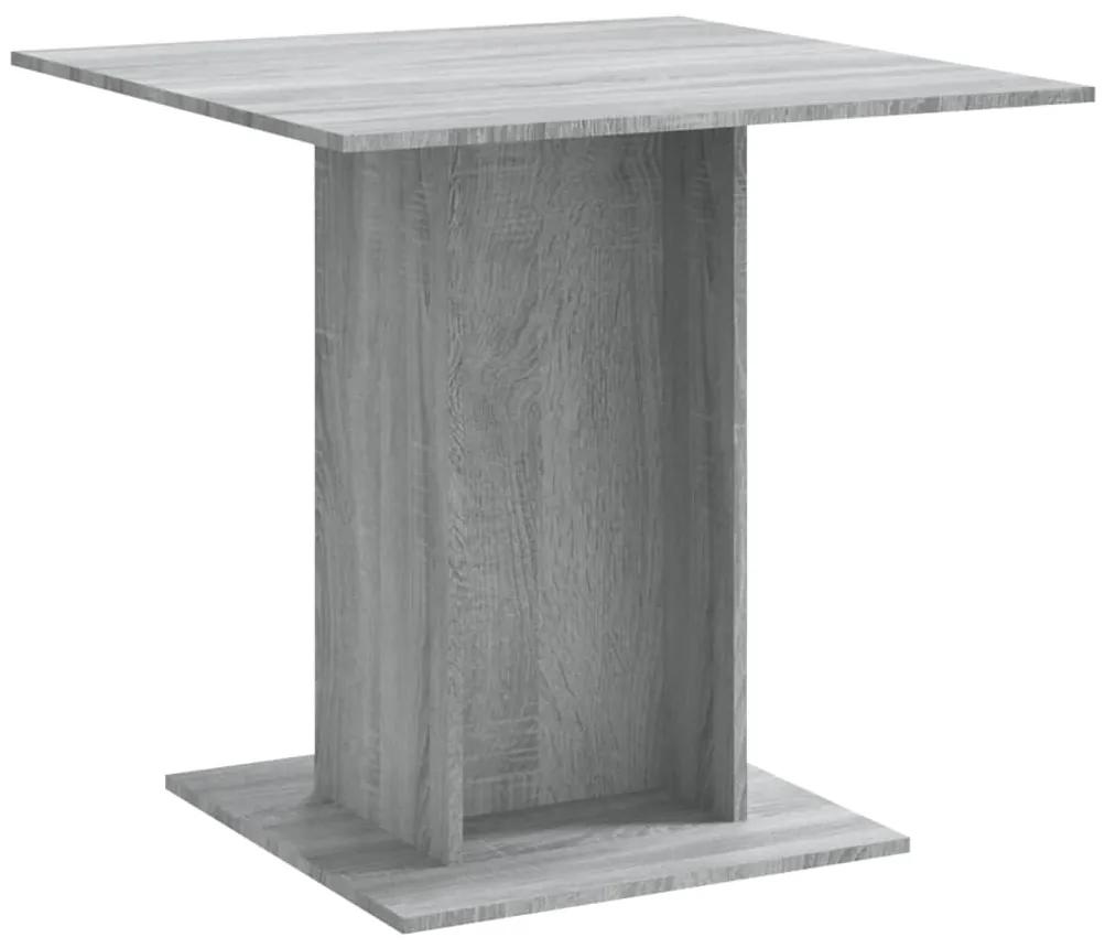 Tavolo da Pranzo grigio sonoma 80x80x75 cm in Legno Multistrato