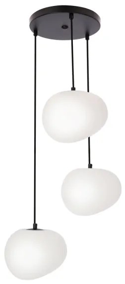 Lampadario a sospensione con filo STONES 3xE27/40W/230V