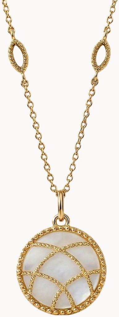 Collana placcata oro con pietre preziose Etienne