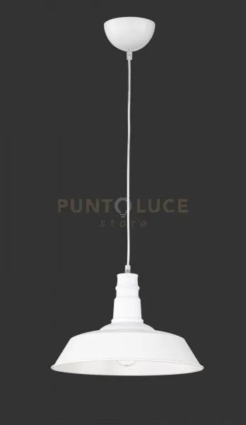 Will sospensione pagoda metallo bianco d. 36cm 1 luce attacco e27