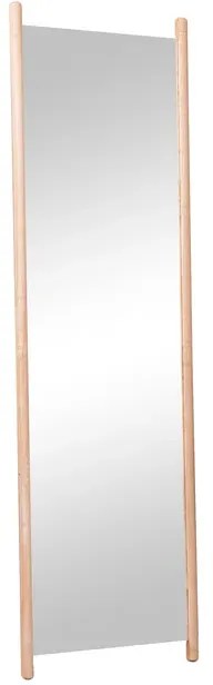 Specchio quadrato in legno naturale 40 x 140 cm