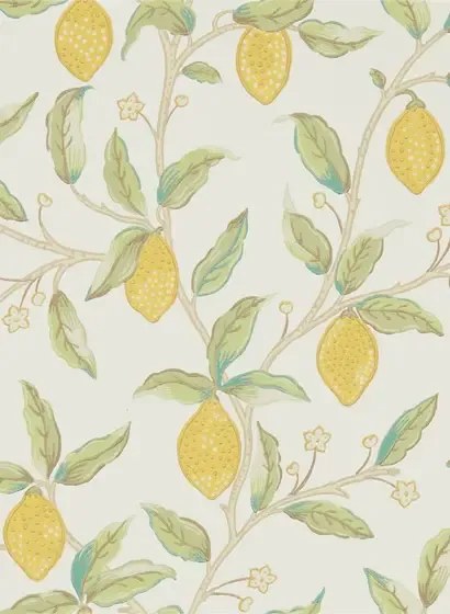 Morris & Co Carta da parati Lemon Tree - Bay Leaf
