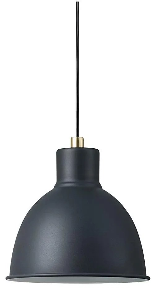 Nordlux - Lampadario a sospensione con filo POP 1xE27/60W/230V nero