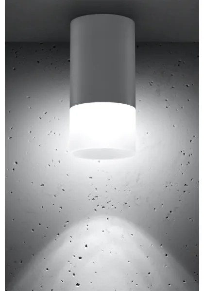 Faretto TUBA 1xGU10/15W/230V grigio/bianco