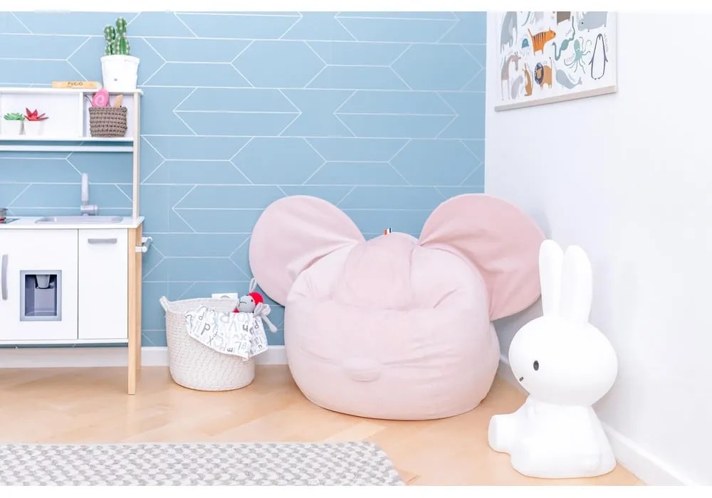 Pouf a sacco per bambini blu Ears – The Brooklyn Kids