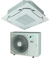 Climatizzatore Condizionatore Daikin Bluevolution Inverter a Cassetta Round Flow SkyAir Alpha-Series 24000 Btu FCAG71B + RZAG71NV1 Monofase R-32 Wi-Fi Optional Con Griglia Standard