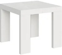 Tavolo allungabile 90x90/246 cm Roxell - Bianco Frassino