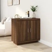 Credenza Rovere Marrone 80x40x75 cm in Legno Multistrato 817236