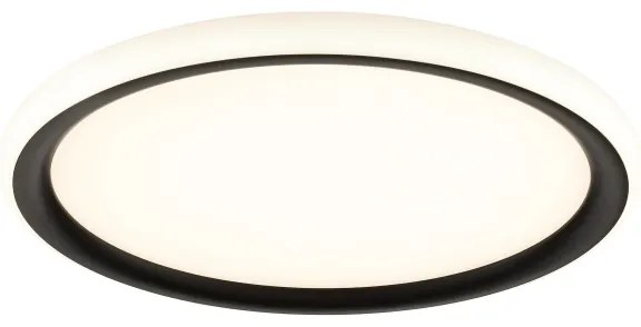 Brilliant - Plafoniera LED dimmerabile CARLOZ, 16 W, 230 V, Ø 30 cm, nero