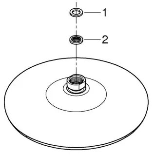GROHE 26410000 - TEMPESTA 210 mm Soffione doccia, cromato lucido