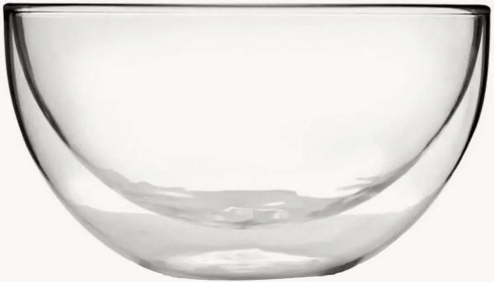 Set di 2 ciotole in vetro borosilicato a doppia parete Amo