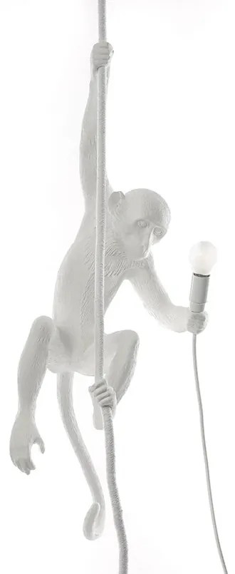 Monkey With Rope Lampada a Sospensione Bianco - Seletti