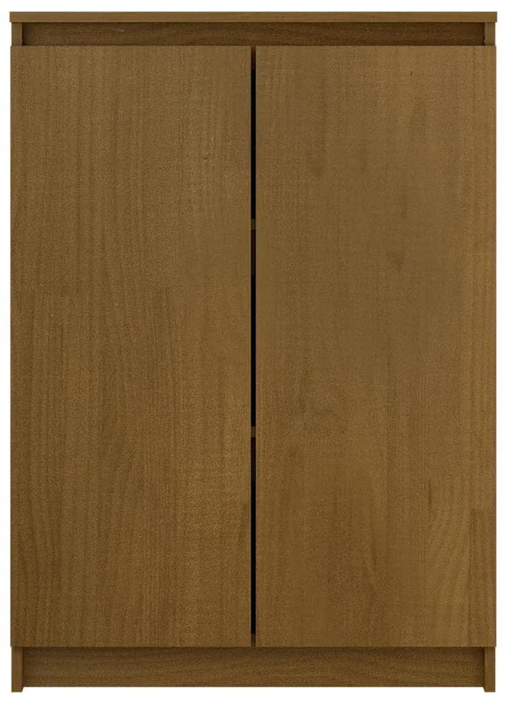 Credenza marrone miele 60x36x84 cm in legno massello di pino