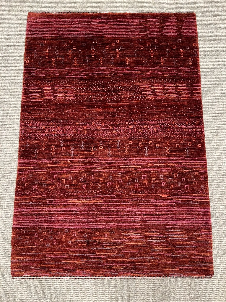 Loribaft Tappeto 120 x 80 Rosso (Iran) Annodato A Mano