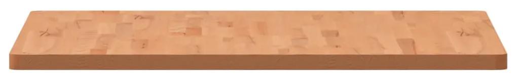 Piano per Tavolo 80x80x2,5 cm Quadrato Legno Massello di Faggio