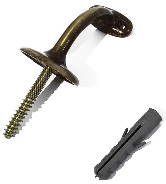Supporto zama x corrim.legno bronzo