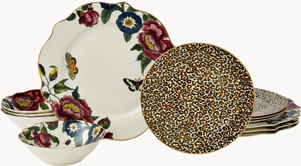 Servizio di piatti in Fine China Creatures of Curiosity, 12 pz