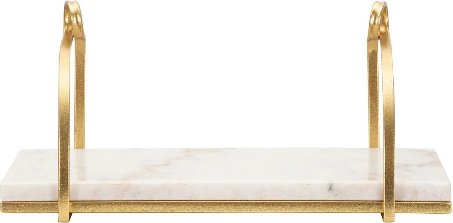 Mensola in marmo bianco-oro 40 cm Marble - Mauro Ferretti