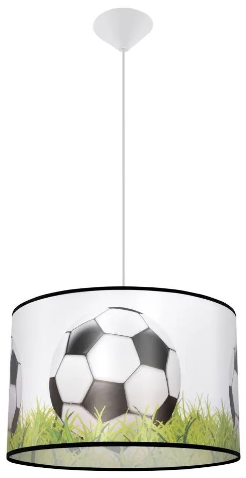 Sollux SL.1429 - Lampadario a sospensione per bambini FOOTBALL 1xE27/15W/230V diametro 40 cm