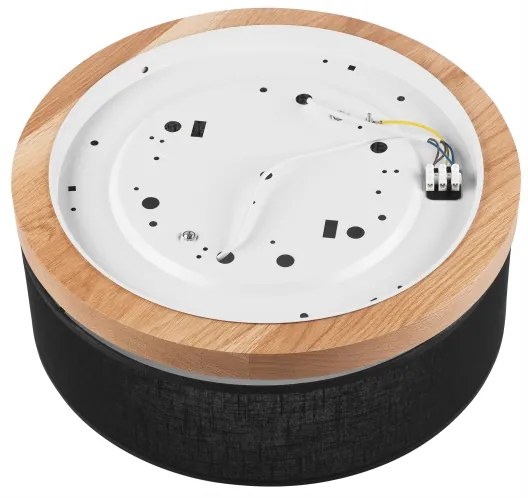 Brilagi - LED Plafoniera BELLADONNA 2xE27/15W/230V nero/quercia