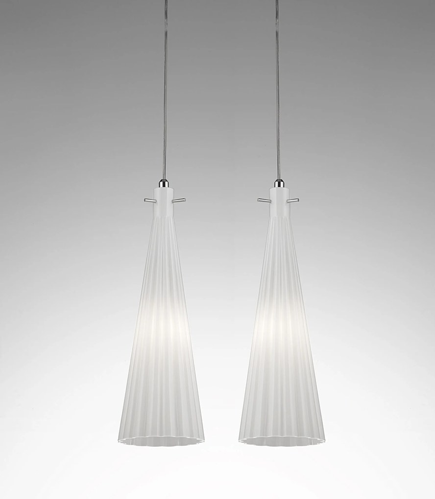 Selene illuminazione Costa Rica 2-light pendant lamp 2810/2 Bianco